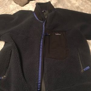 Patagonia Sherpa Full Zip XL Navy